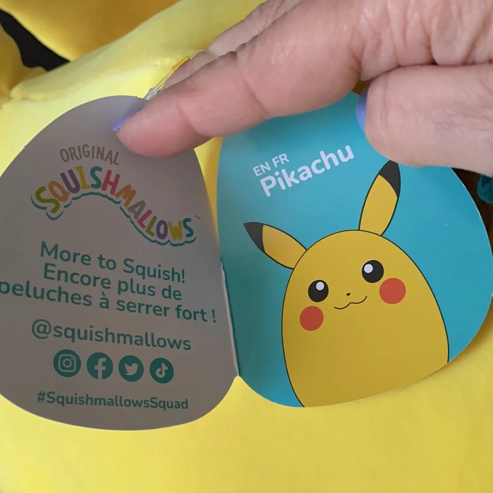 Pokémon 20” Squishmallows Pikachu Plush
